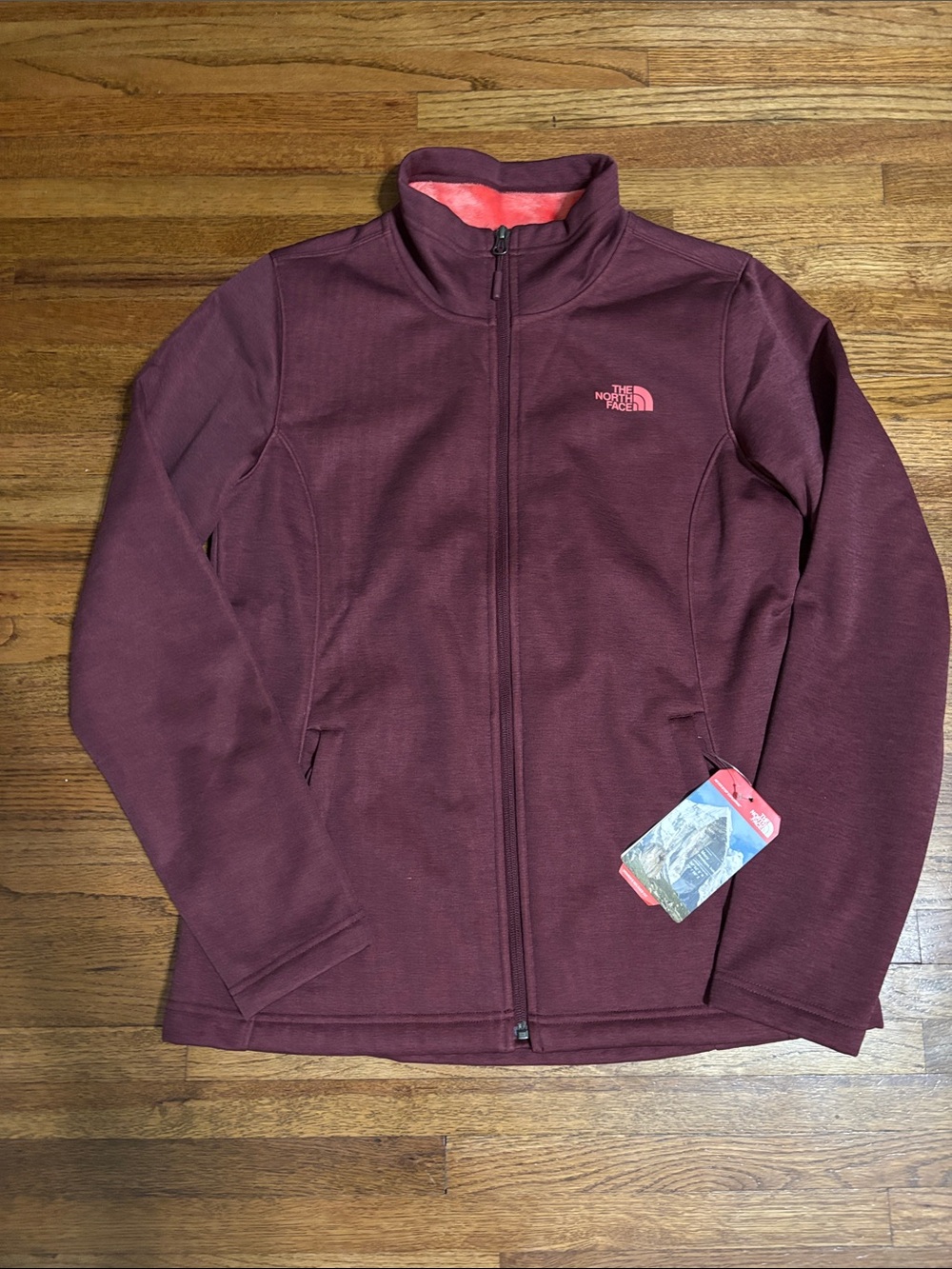 NWT North Face women’s burgundy jacket